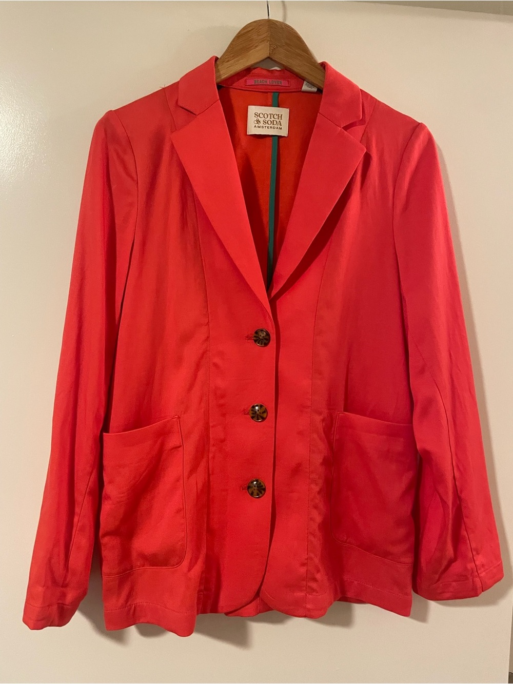 Scotch & Soda Women's coral Blazer Jacket